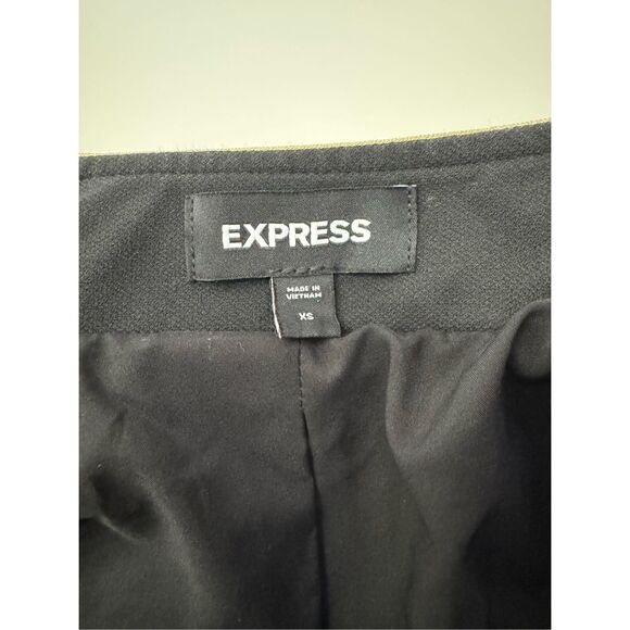 Express Womens Black Long Sleeve Button Front Military Style Jacket Size XS - Picture 6 of 7